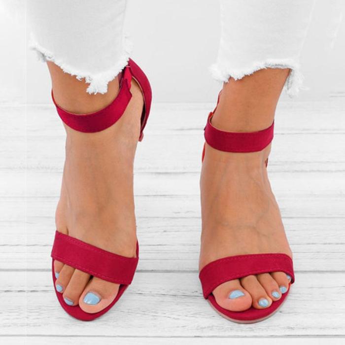 Ankle Strap Sandals - Taupe