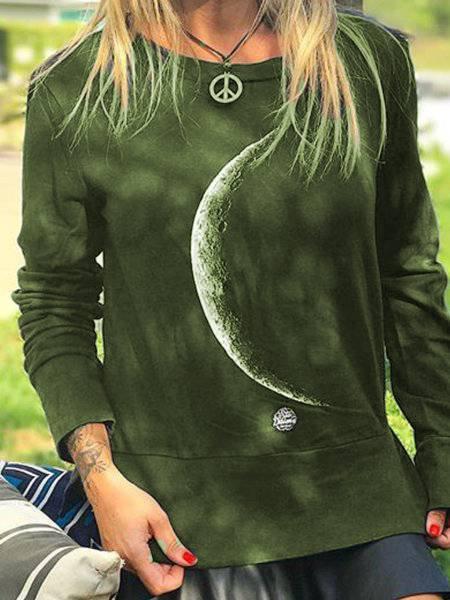 Long Sleeve Casual Crew Neck Shirts & Tops