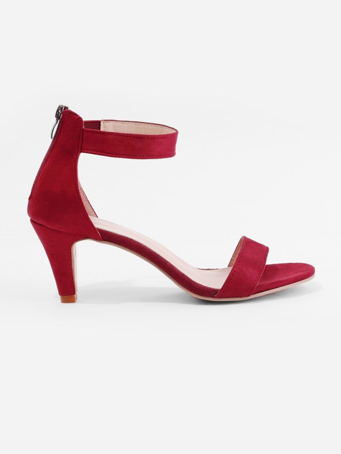 Ankle Strap Sandals - Taupe