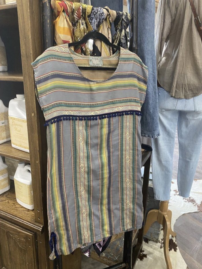 Boho Cotton-Blend Lady Sleeveless Shirts & Tops