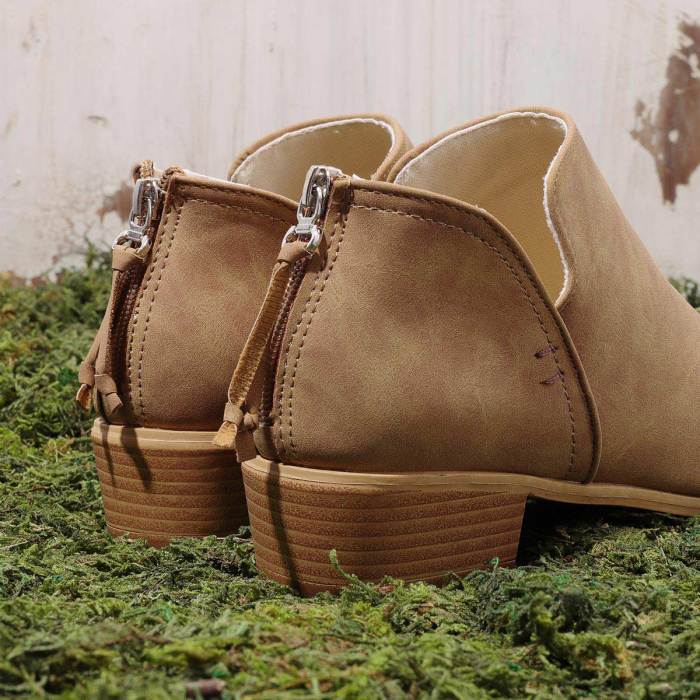 Plus Size Chunky Heel Short Boots Female Non-slip Cute Bootie