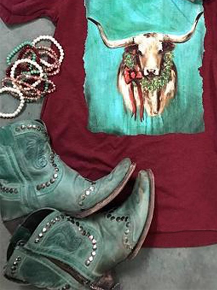 Short Sleeve Crew Neck Casual Animal Shirts & Tops