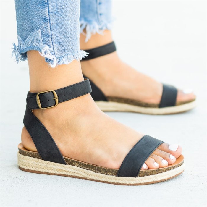 Espadrille Open Toe Sandals