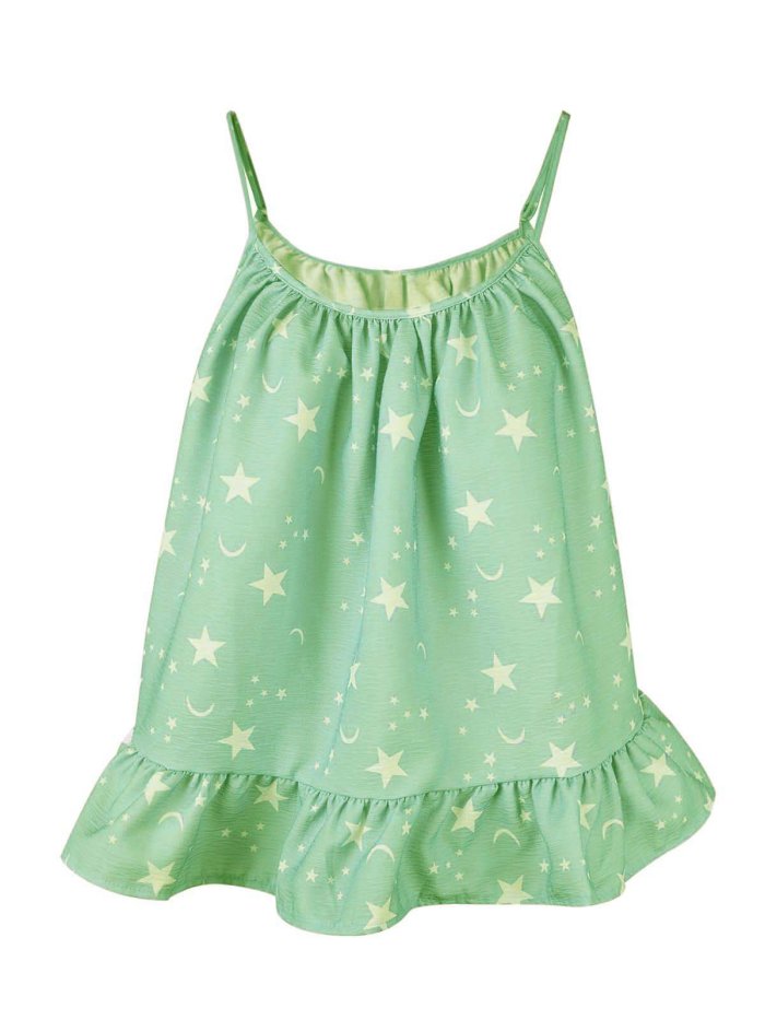 Sleeveless Printed Shirts & Tops