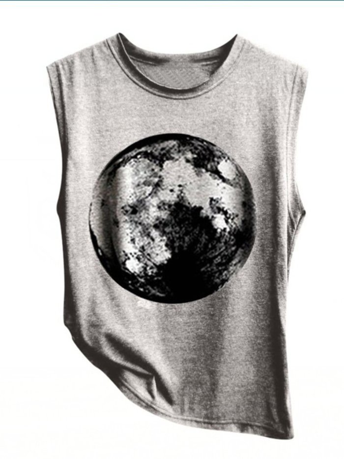 Women Casual Shift Graphic Crew Neck T-Shirts