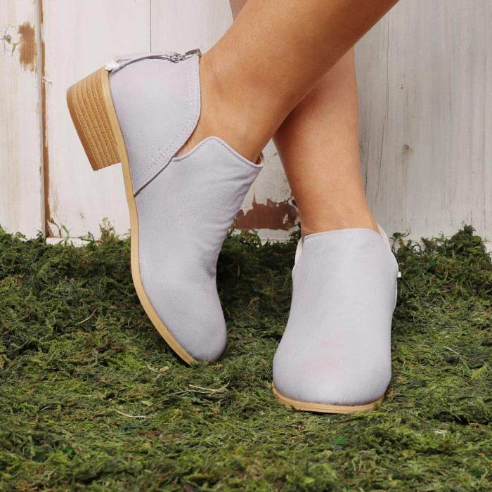 Plus Size Chunky Heel Short Boots Female Non-slip Cute Bootie