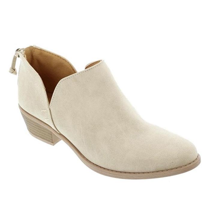 Plus Size Chunky Heel Short Boots Female Non-slip Cute Bootie