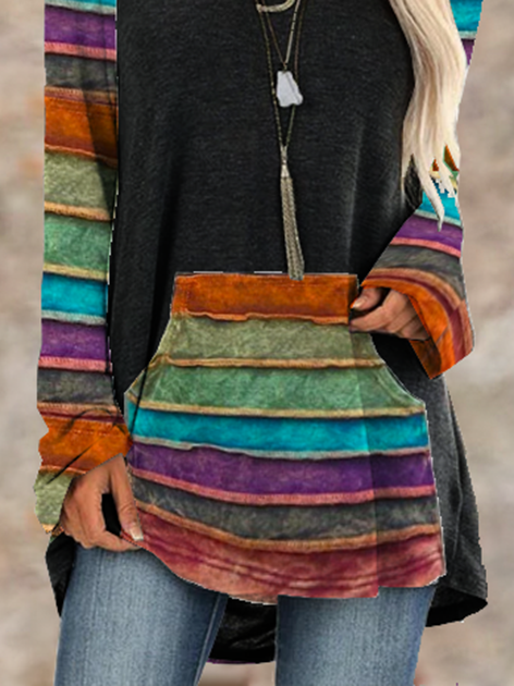 Knitted Raglan Sleeve Shirts & Tops