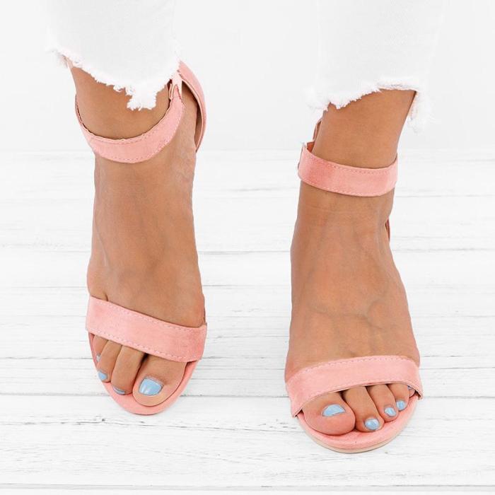 Ankle Strap Sandals - Taupe