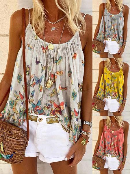 White Sleeveless Shift Shirts & Tops