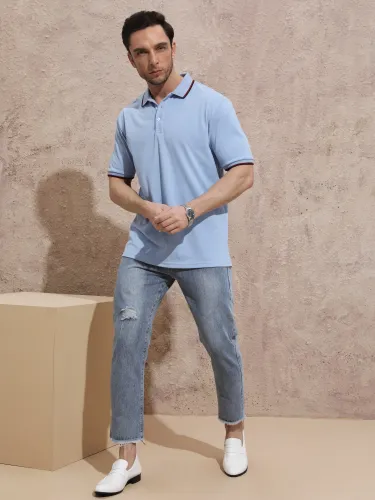Men's Binding Trim Polo Shirt