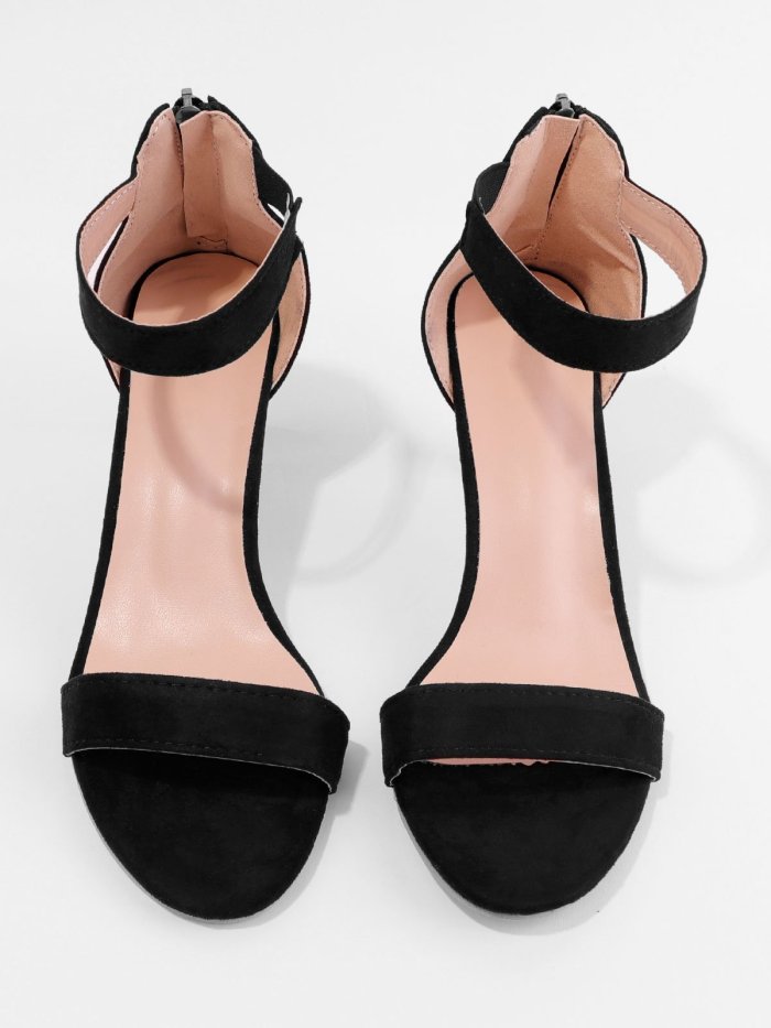 Ankle Strap Sandals - Taupe