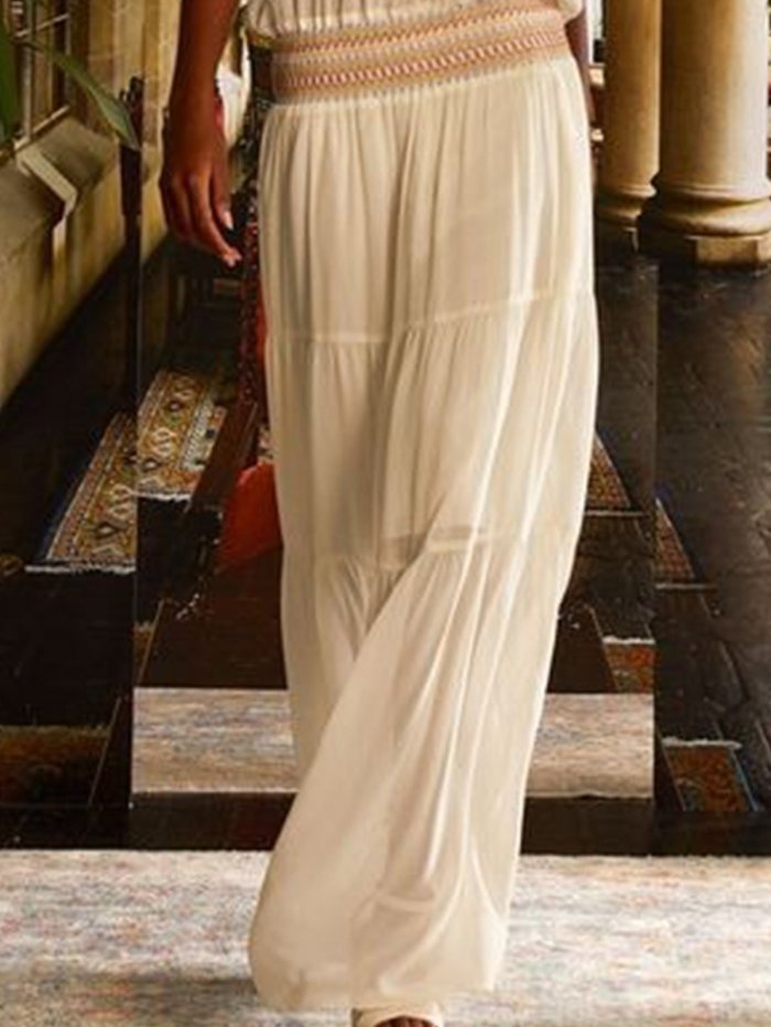 Vintage Geometric Floral Plus Size Sleeveless Crew Neck Casual Dresses