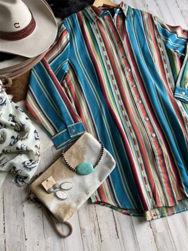 Floral-Print Long Sleeve Shirts & Tops
