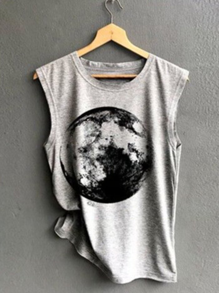 Women Casual Shift Graphic Crew Neck T-Shirts