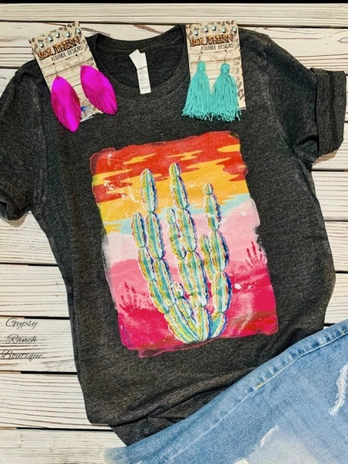 Vintage Color-Block Shift Cotton-Blend Shirts & Tops