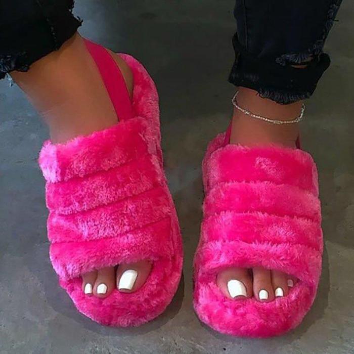 Women Casual Daily Open Toe Slip On Flat Sandals