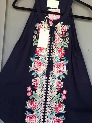 Vintage Sleeveless A-Line Shirts & Tops