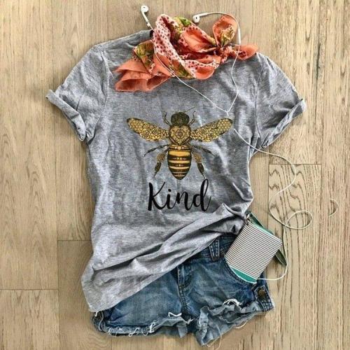 Casual Short Sleeve Printed Shirts & Tops