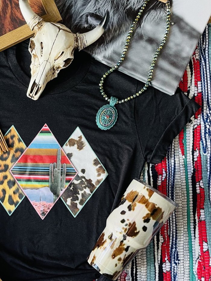 Crew Neck Printed Casual Shirts & Tops