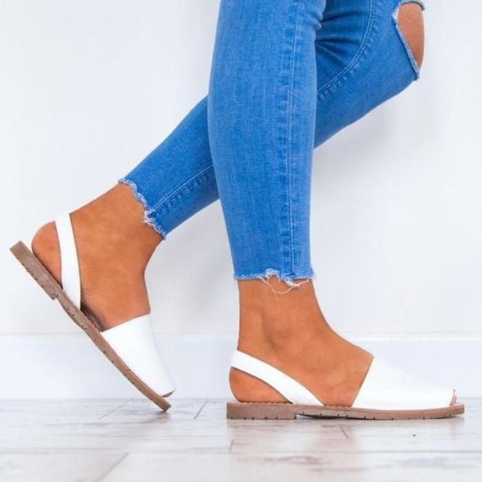Women Flip Flop Sandals Plus Size Peep Toe Slip on Sandals