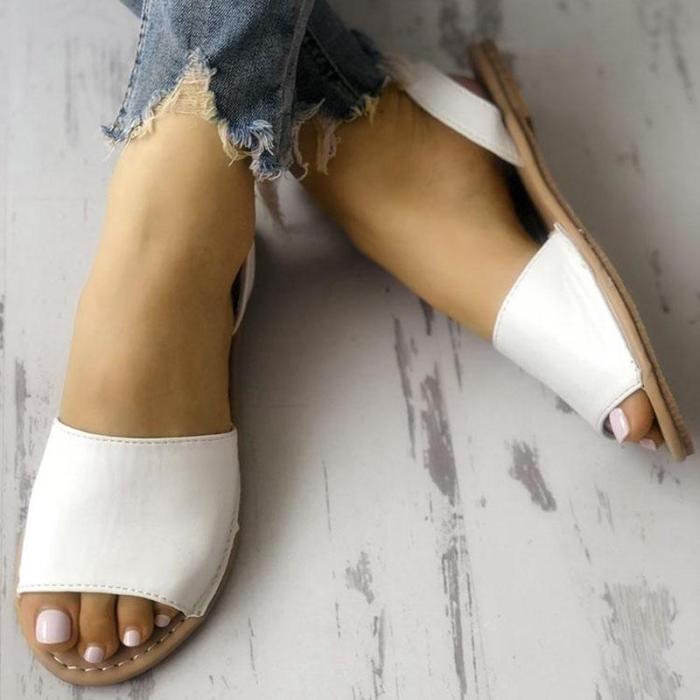 Women Flip Flop Sandals Plus Size Peep Toe Slip on Sandals