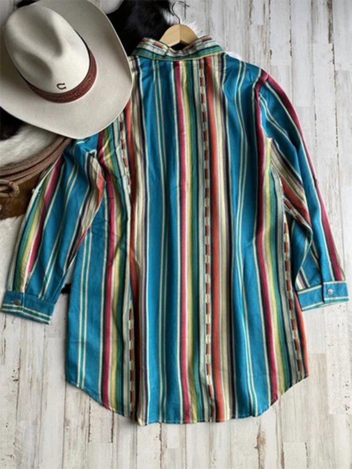Floral-Print Long Sleeve Shirts & Tops