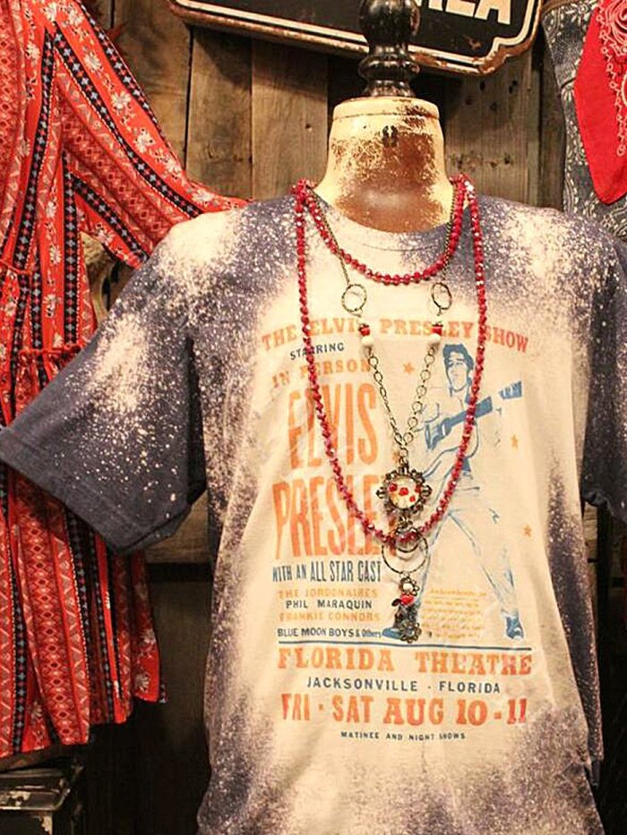 Casual Ombre/tie-Dye Jersey Shift Shirts & Tops