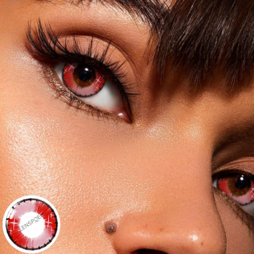 ��LENSPOEM�� Spark Red Contact Lenses Yearly