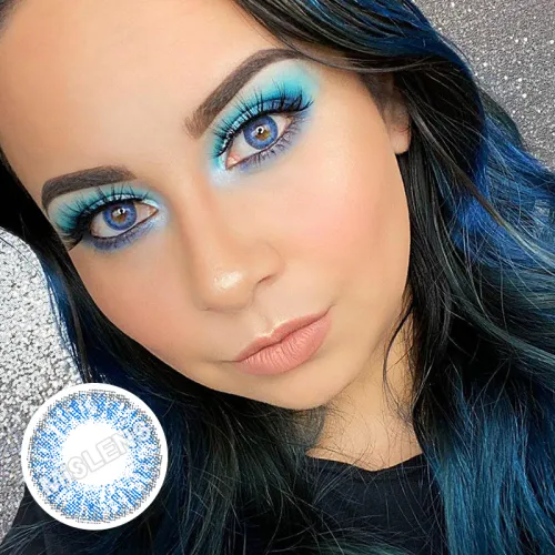 ��LENSPOEM��Brilliant Blue Colored Contact Lenses
