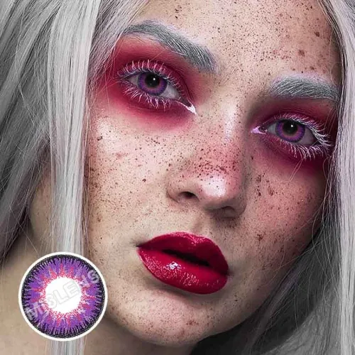 ��U.S Warehouse��Vika tricolor purple Contact Lenses