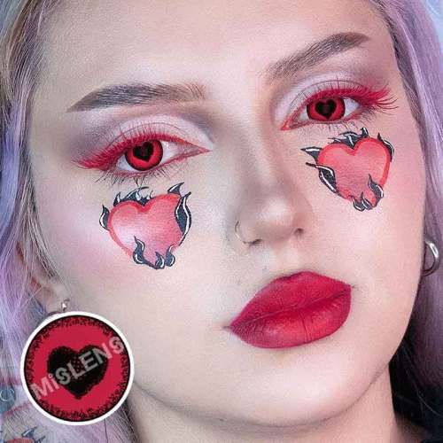 ��U.S Warehouse��Starry sky Anime Yandere pink Contact Lenses