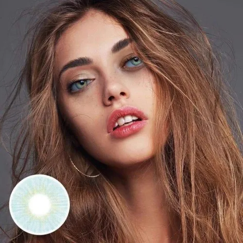 ��LENSPOEM��Cherry Honolulu Blue Colored Contact Lenses