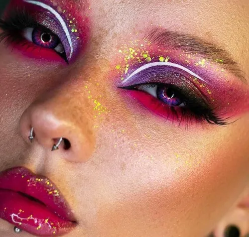 ��LENSPOEM��Vika Tricolor Purple Colored Contact Lenses