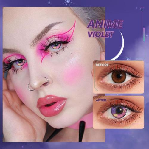 ��U.S Warehouse��Anime violet Contact Lenses