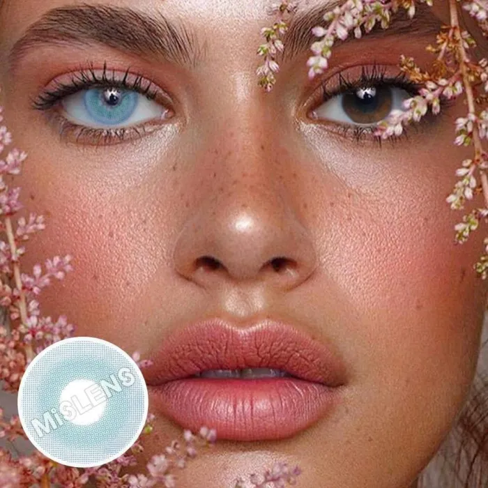��LENSPOEM��Pixie Blue Prescription Colored Contact Lenses
