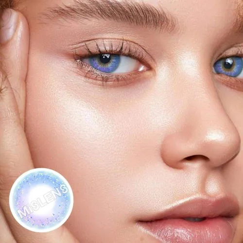 ��LENSPOEM��Neon Blue Colored Contact Lenses