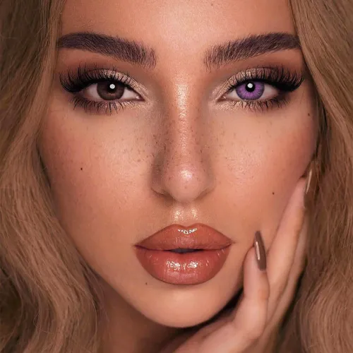 ��LENSPOEM��New York PRO Purple Colored Contact Lenses
