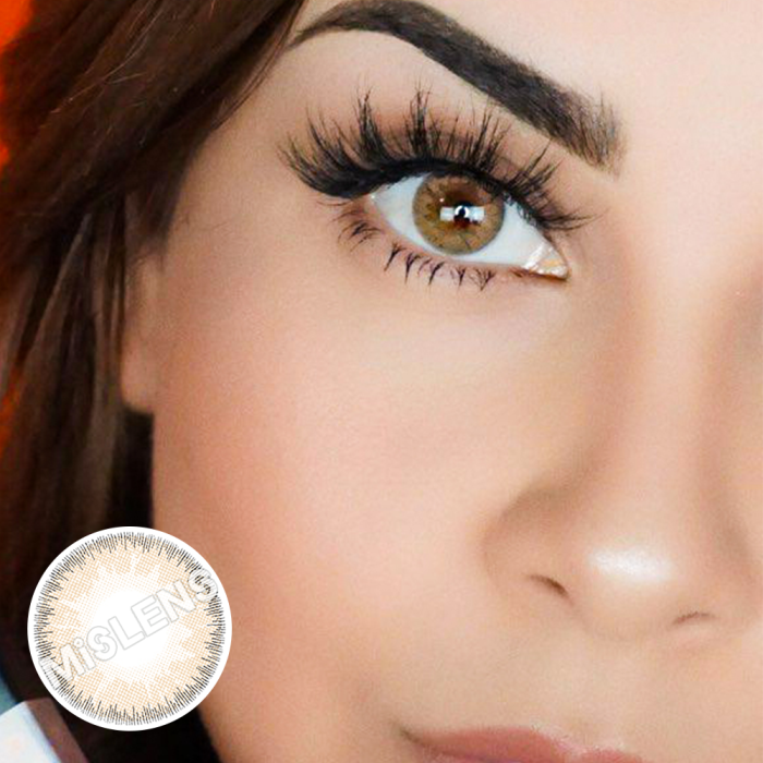 ��LENSPOEM��Golden Yellow Brown Colored Contact Lenses
