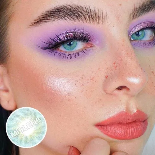 ��LENSPOEM��Sky Blue Colored Contact Lenses