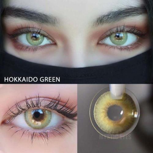 ��LENSPOEM��HOKKAIDO Green Colored Contact Lenses