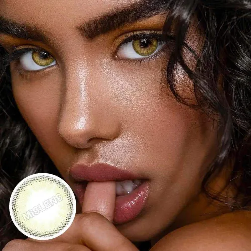��LENSPOEM��Olivia Surgar Yellow Colored Contact Lenses