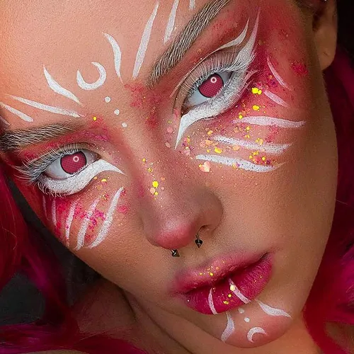 ��LENSPOEM��Rose Mesh Halloween Contact Lenses