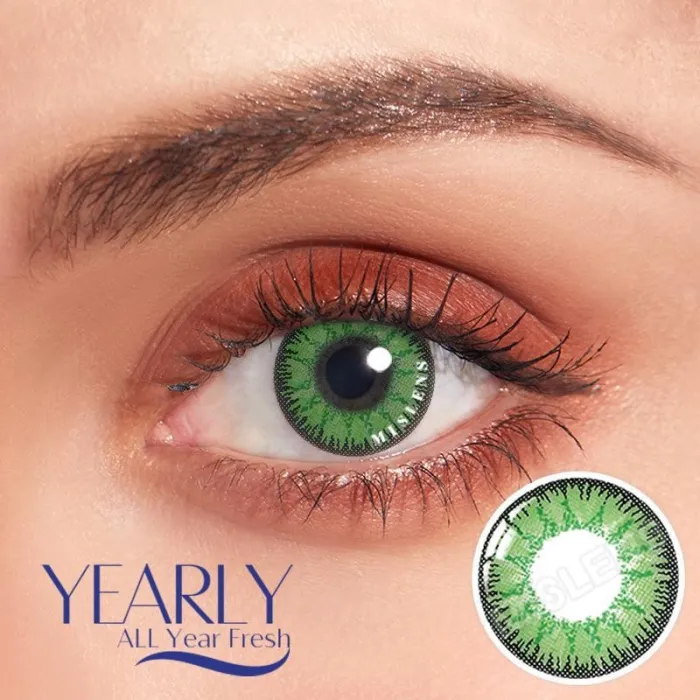 ��U.S Warehouse��Vika tricolor green Contact Lenses