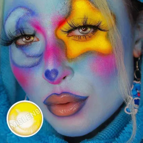 ��U.S Warehouse��Anime yellow  Contact Lenses