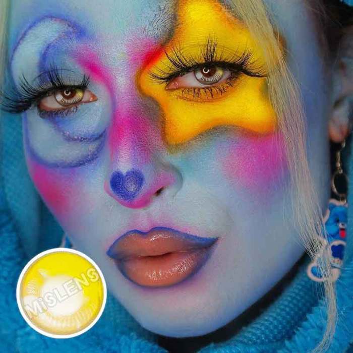 ��U.S Warehouse��Anime yellow  Contact Lenses