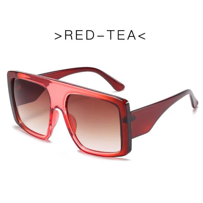 ��LENSPOEM��Large Frame Gradient Color Personalized Sunglasses