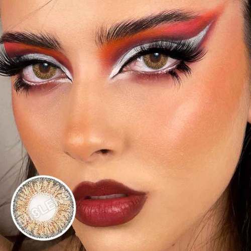 ��U.S Warehouse��1-Day Gold brown Daily Contact Lenses(5 Pairs)