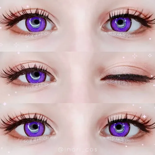 ��LENSPOEM��Love Words Purple Colored Contact Lenses