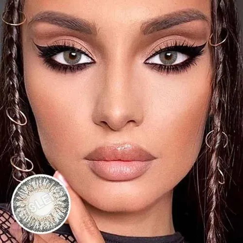 ��U.S Warehouse��Glitter gray Contact Lenses